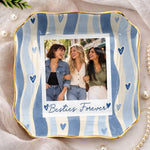 Custom Photo Friends Forever Bestie Gifts - Personalized Jewelry Dish