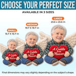 Custom Photo A Cuddle from Heaven Memorial Gifts - Personalized Shaped Pillow