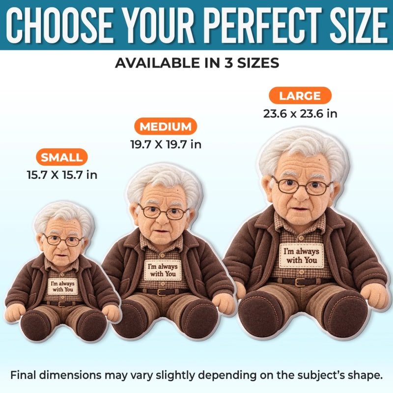 Custom Photo Grandma Gifts - Personalized Shaped Pillow