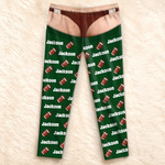 Custom Football Lover Name Gifts - Personalized Pajama Pants