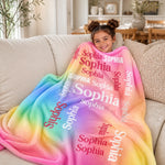 Custom Blanket - Personalized Birthday Gifts For Mom, Dad, Brother, Sister - Little Trouble Maker