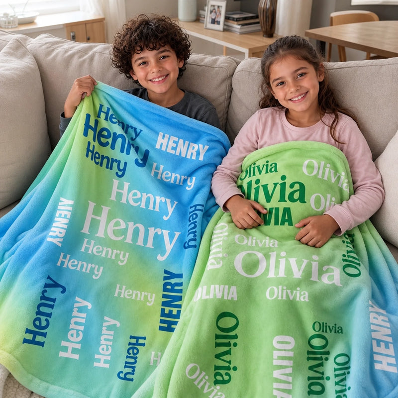 Custom Blanket - Personalized Birthday Gifts For Mom, Dad, Brother, Sister - Little Trouble Maker