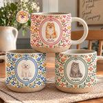 Custom Pet Photo Portrait Gifts For Animal Lovers - Personalized Pottery Mug