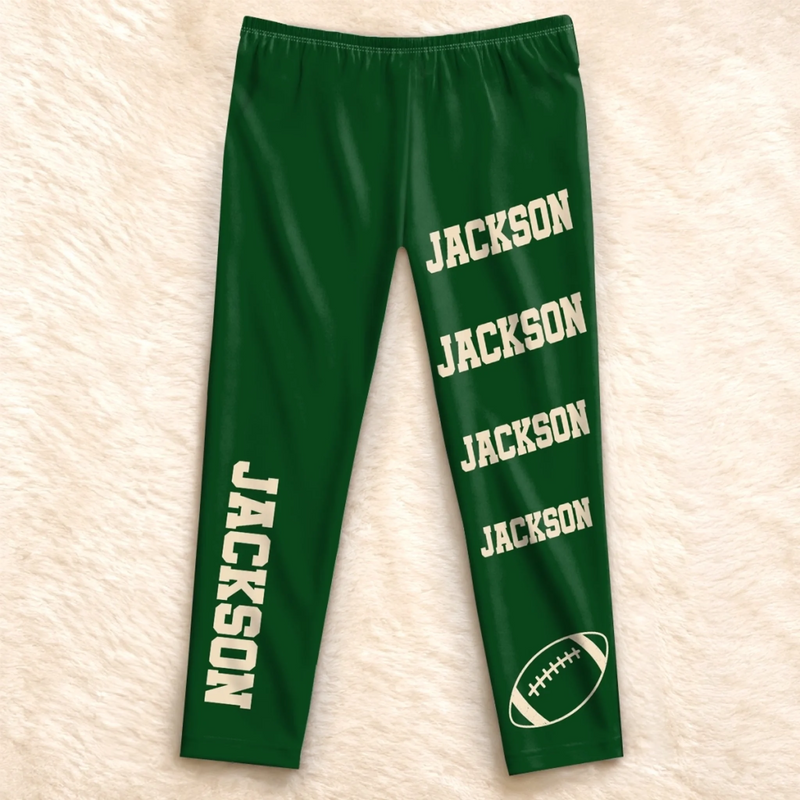 Custom American Football Name Number Gifts for Sports Fans - Personalized Pajamas
