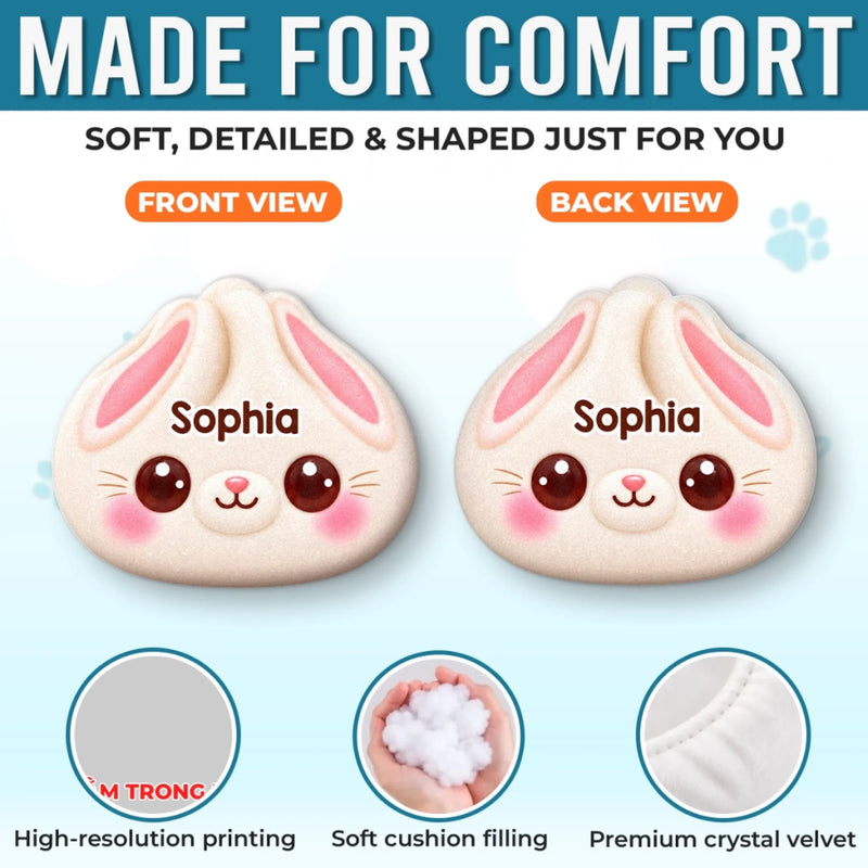 Custom Name Kawaii Animal Gifts for Kids - Personalized Shaped Pillow