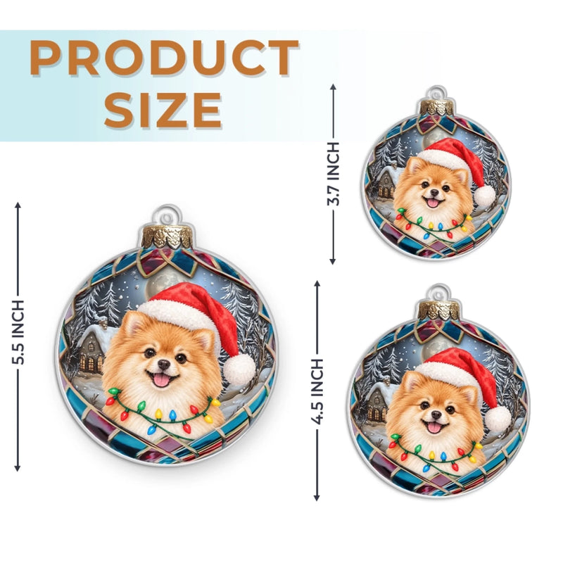 Custom Pet Photo Christmas Tree Decor - Personalized Acrylic Ornament