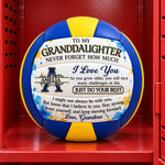 Custom Name Grandma Love Gifts for Daughter, Granddaughter, Son, Grandson - Personalized Volleyball