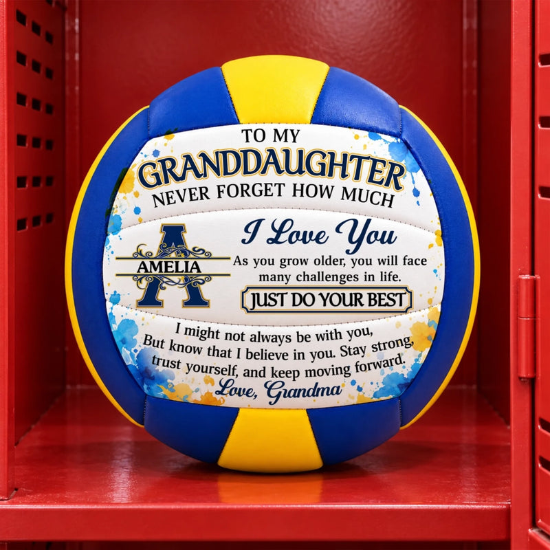Custom Name Grandma Love Gifts for Daughter, Granddaughter, Son, Grandson - Personalized Volleyball