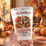 Custom Name Thanksgiving Family Gathering Gifts - Personalized Plastic Cups