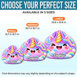 Custom Name Gamer and Unicorn Gifts for Kids - Personalized Shaped Pillow