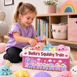 Custom Name Happy Express Squishy Train Gifts For Kids - Personalized Storage Basket