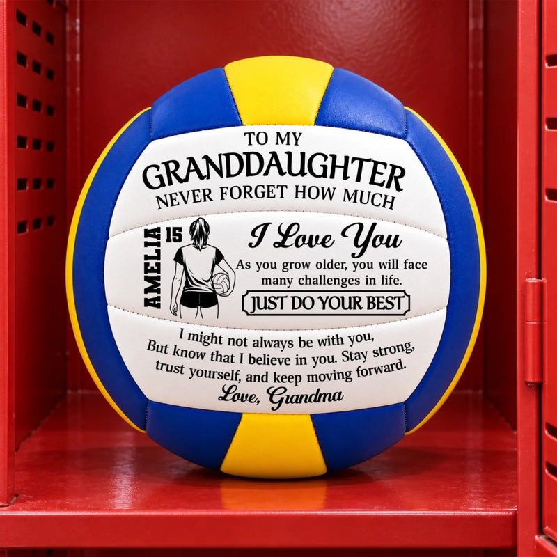 Custom Grandma Encouragement Gifts for Granddaughter - Personalized Volleyball