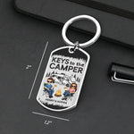 Unlock The Adventure With The Keys To The Camper - Camping Personalized Custom Keychain - Gift For Couple, Husband, Wife