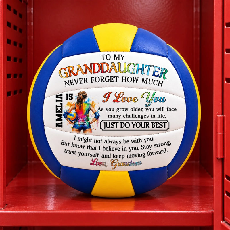 Custom Grandma Love and Encouragement Gifts for Granddaughter - Personalized Volleyball