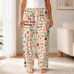 Custom Name Christmas Dog Mom Dog Dad Gifts For Pet Lovers - Personalized Pajamas Pant