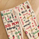 Custom Name Christmas Dog Mom Dog Dad Gifts For Pet Lovers - Personalized Pajamas Pant