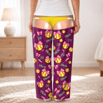 Custom Name And Number Sports Gifts For Women - Personalized Pajama Pants