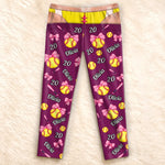 Custom Name And Number Sports Gifts For Women - Personalized Pajama Pants