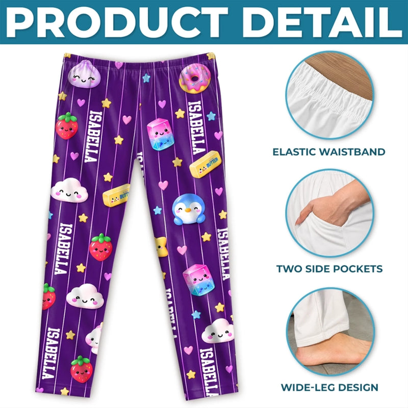 Custom Name Squishy Gifts for Kids - Personalized Pajama Pants