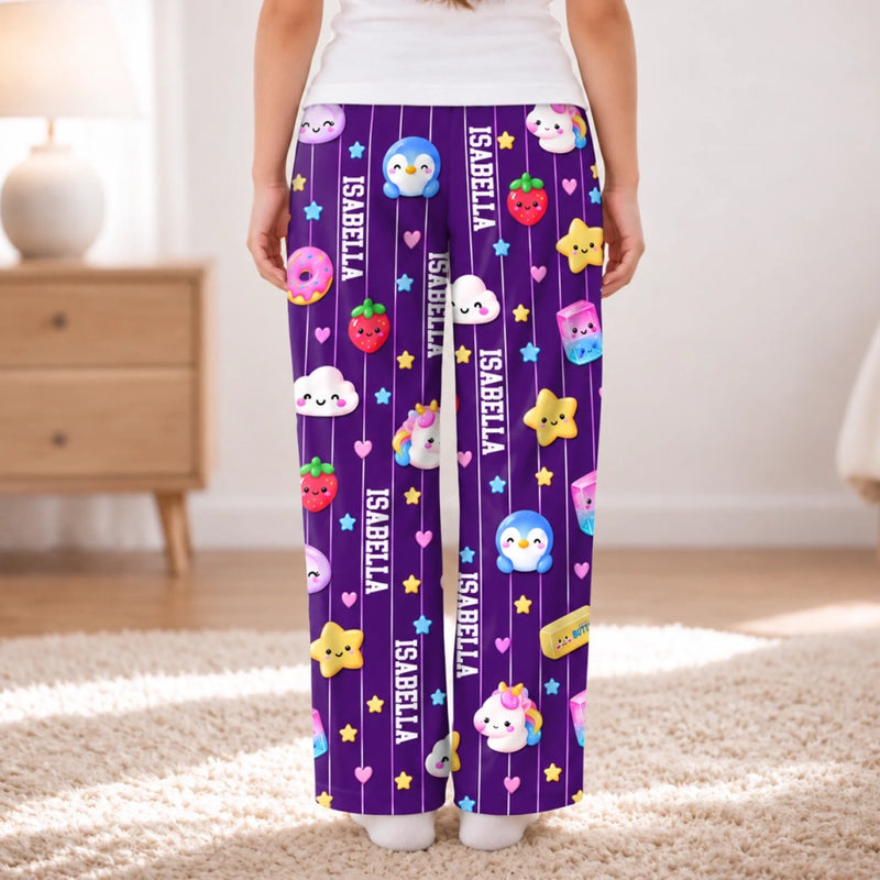Custom Name Squishy Gifts for Kids - Personalized Pajama Pants