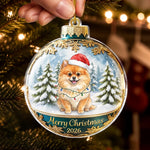 Custom Pet Photo Christmas Keepsake For Dog And Cat Lovers - Personalized Acrylic Ornament