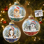Custom Pet Photo Christmas Keepsake For Dog And Cat Lovers - Personalized Acrylic Ornament