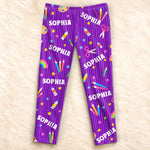 Custom Name Art Gifts for Kids - Personalized Pajama Pants