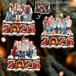 Custom Photo Family Christmas Gifts - Personalized Wooden Ornament