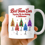 Custom 3D Inflated Effect Printed Best Team Ever Christmas Gifts For Coworkers - Personalized Mug