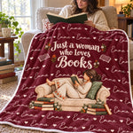 Custom Name Cozy Reading Nook Gifts for Women - Personalized Blanket