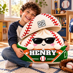 Custom Name Basketball Gifts for Boys, Girls - Personalized Shaped Pillow