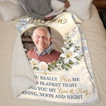 Custom Photo Memorial Heavenly Remembrance Gifts For Loss Of Loved Ones - Personalized Blanket
