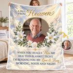Custom Photo Memorial Heavenly Remembrance Gifts For Loss Of Loved Ones - Personalized Blanket