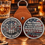 Custom Name Skull Brotherhood Gifts For Brothers - Personalized Pocket Hug