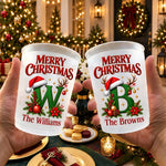 Custom Christmas Monogram Gifts for Family Gatherings - Personalized Plastic Cups