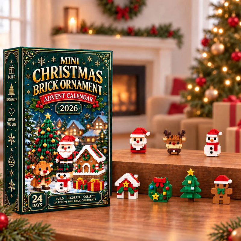 Christmas Building Toy Kids Gifts - Brick Ornament Advent Calendar