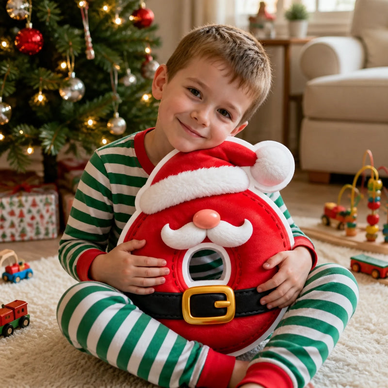 Custom Christmas Character Initial Gifts For Family, Kids - Personalized Shaped Pillow