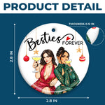 Custom Photo Besties Christmas Gifts For Women - Personalized Ceramic Ornament