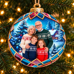 Custom Photo Grandparents And Grandchildren Family Christmas Gifts - Personalized Ornament