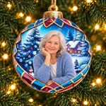 Custom Photo Cherished Family Moments Memorial Gifts - Personalized Ornament