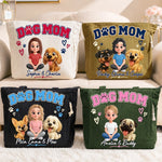 Custom Name Dog Mom Gifts For Dog Lovers - Personalized Corduroy Tote Bag