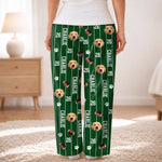 Custom Pet Photo Sports Gifts For Dog and Cat Lovers - Personalized Pajamas Pants