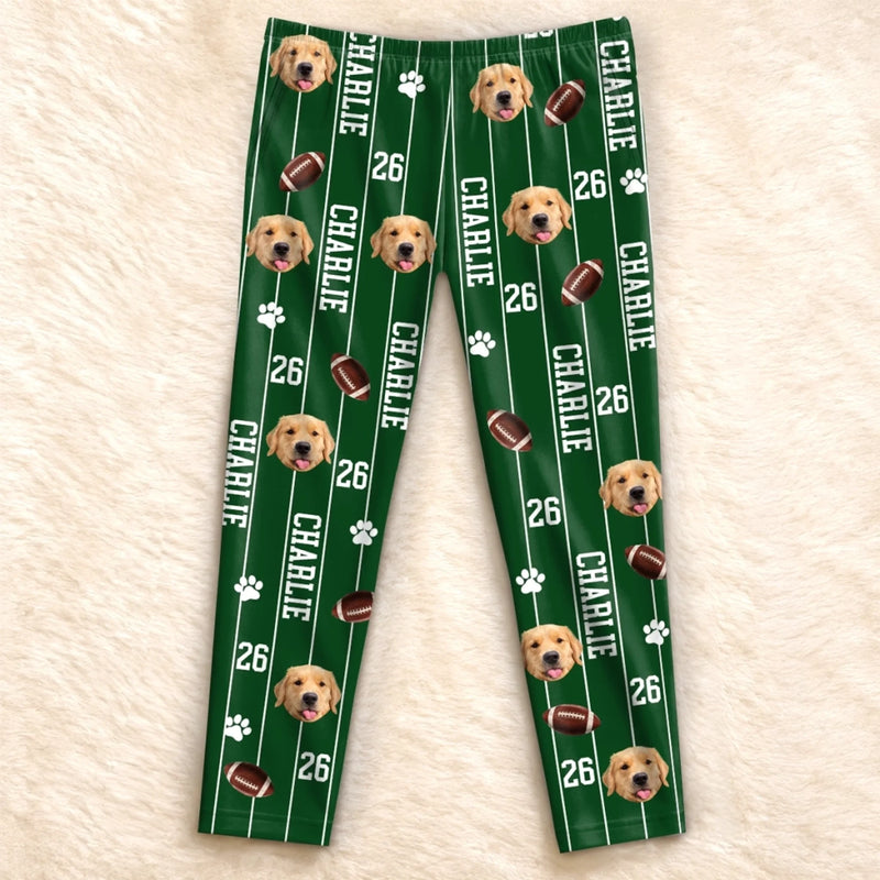Custom Pet Photo Sports Gifts For Dog and Cat Lovers - Personalized Pajamas Pants