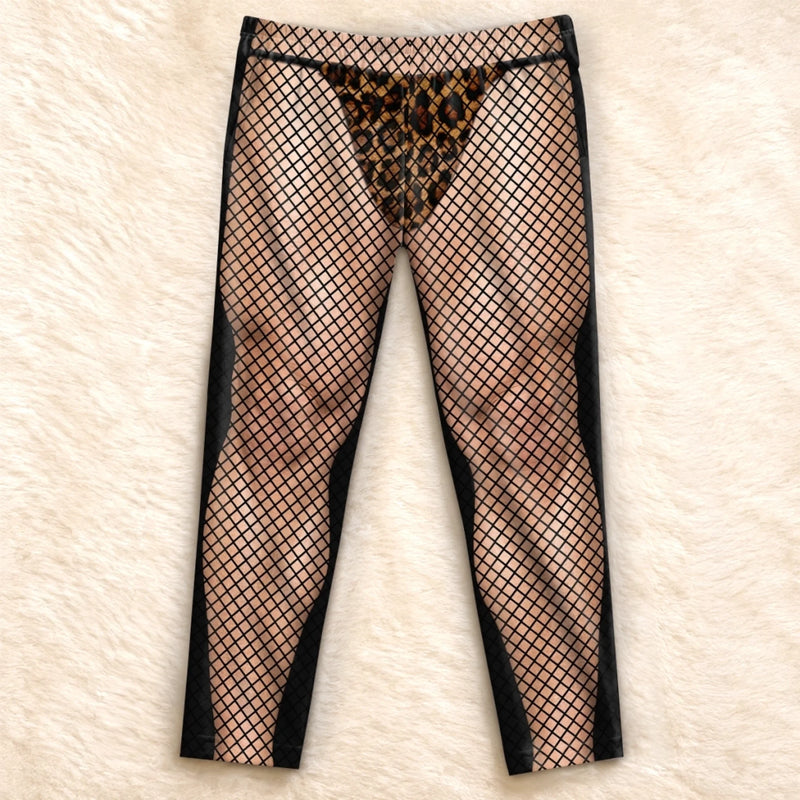 Custom Funny Fishnet Christmas Gifts for Men - Personalized Pajamas Pants