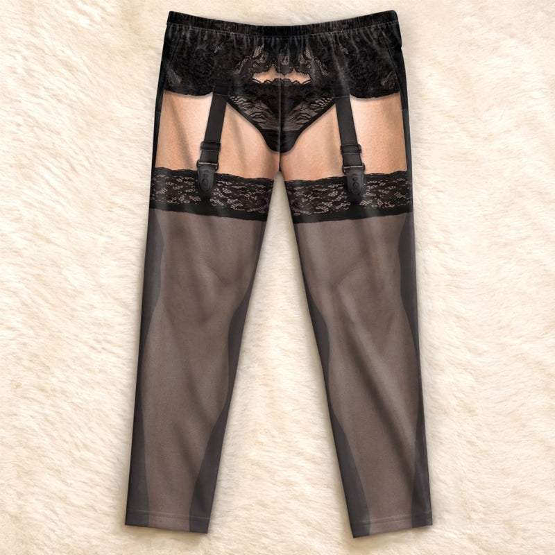 Custom Funny Garter Christmas Gifts for Men - Personalized Pajamas Pants