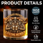 Custom Name Brotherhood Gifts for Brothers - Personalized Whiskey Glass