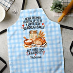 Custom Name Funny Sourdough Baker Gifts for Women - Personalized Apron