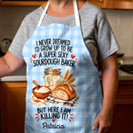 Custom Name Funny Sourdough Baker Gifts for Women - Personalized Apron