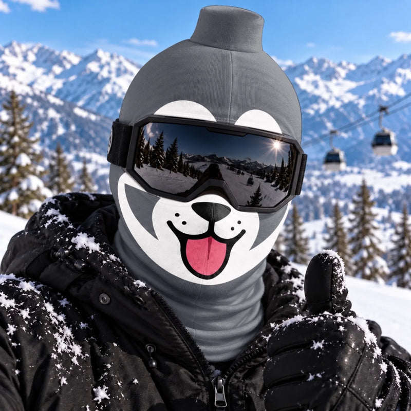 Custom Funny Animal Face Skiing Gifts For Men, Women - Personalized BlockHead Ski Mask