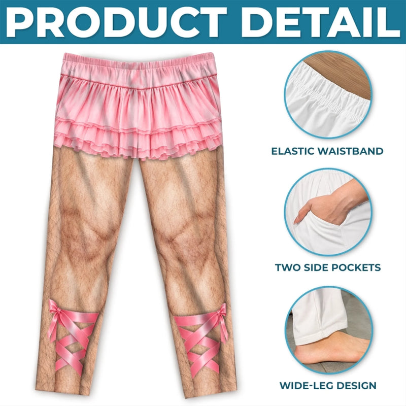 Custom Pink Tutu Ballet Dad Gifts for Dance Dads - Personalized Pajamas Pants